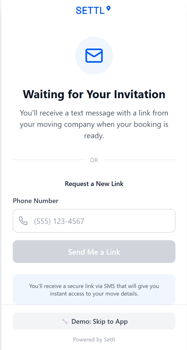 Branded customer app on a past customer's phone, ready for the next move